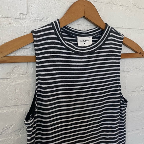 Everly Striped Sleeveless Mini Dress - Picture 2 of 4